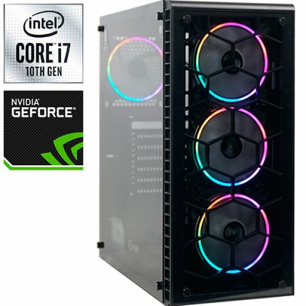 Компьютер PRO-1223562 Intel Core i7-10700KF 3800МГц, Intel Z590, 64Гб DDR4 3200МГц, NVIDIA GeForce GTX 1050 Ti 4Гб, SSD 480Гб, HDD 2Тб, 500Вт, Midi-Tower