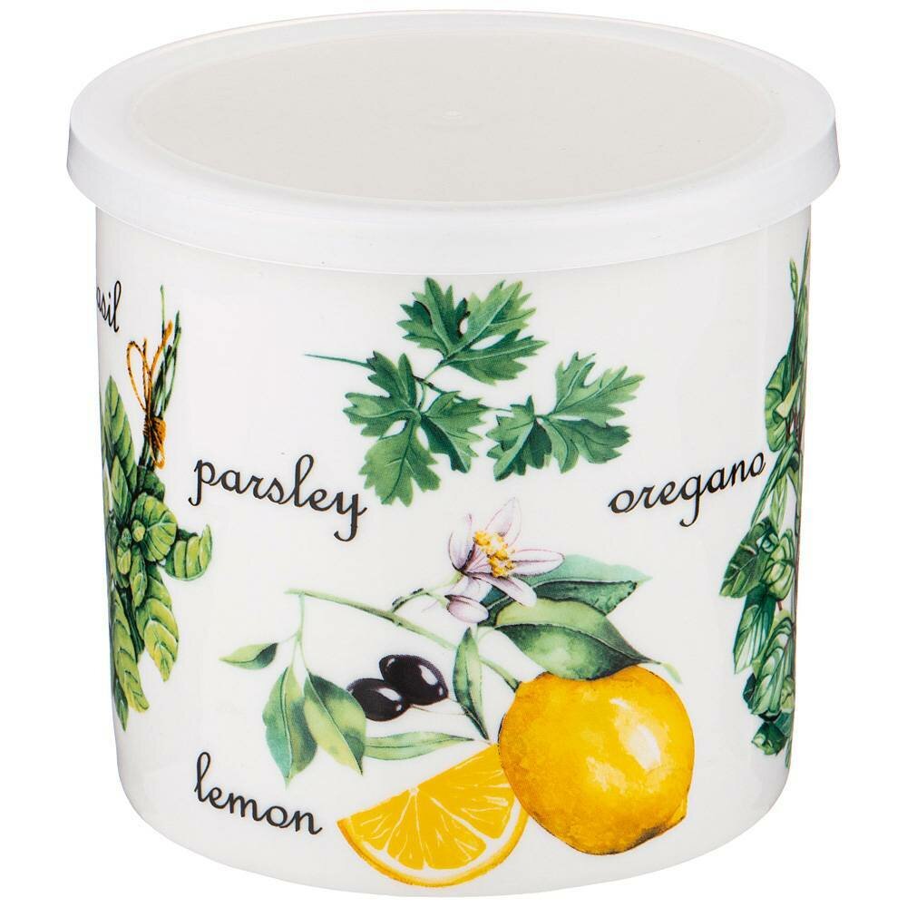 фото Набор из 2 штук Банка с пластиковой крышкой Lefard "Секретные ингредиенты" 11х10см/500мл, фарфор (263-1190/2)