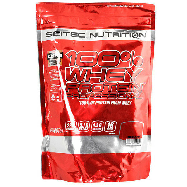 Scitec Nutrition 100% Whey Protein Professional 500 г Клубника