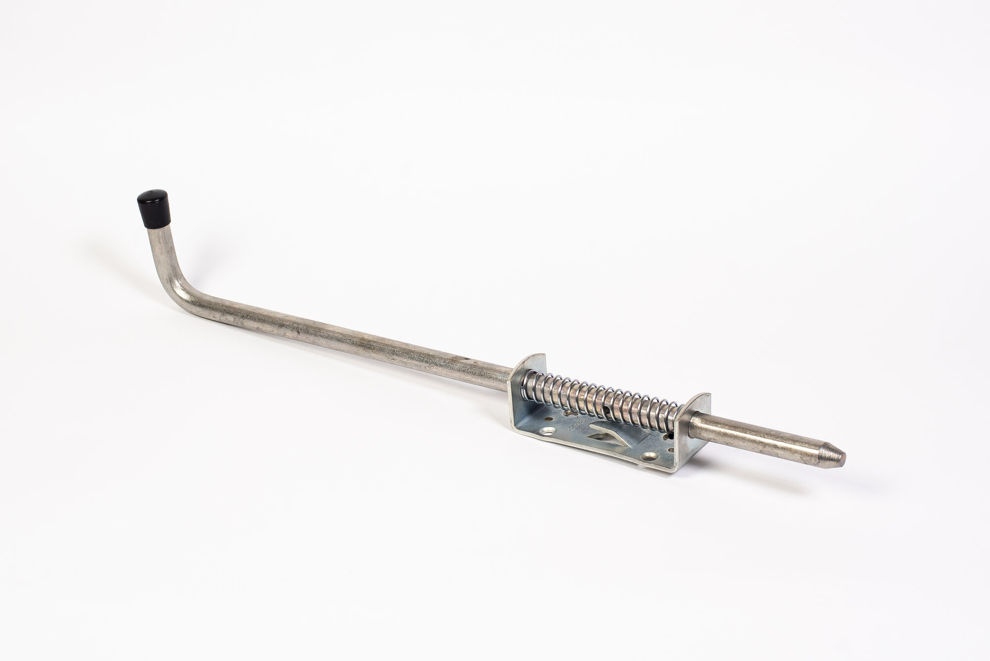 фото Задвижка (засов) пружинная 14х500 для дверей и ворот (положение закрыто)