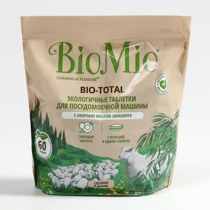 BioMio Таблетки для ПММ BioMio "BIO-TOTAL" с маслом эвкалипта 60 шт.