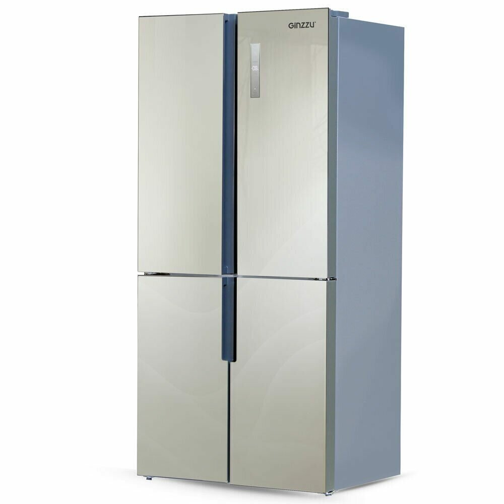 Холодильник Ginzzu NFK-510 gold glass