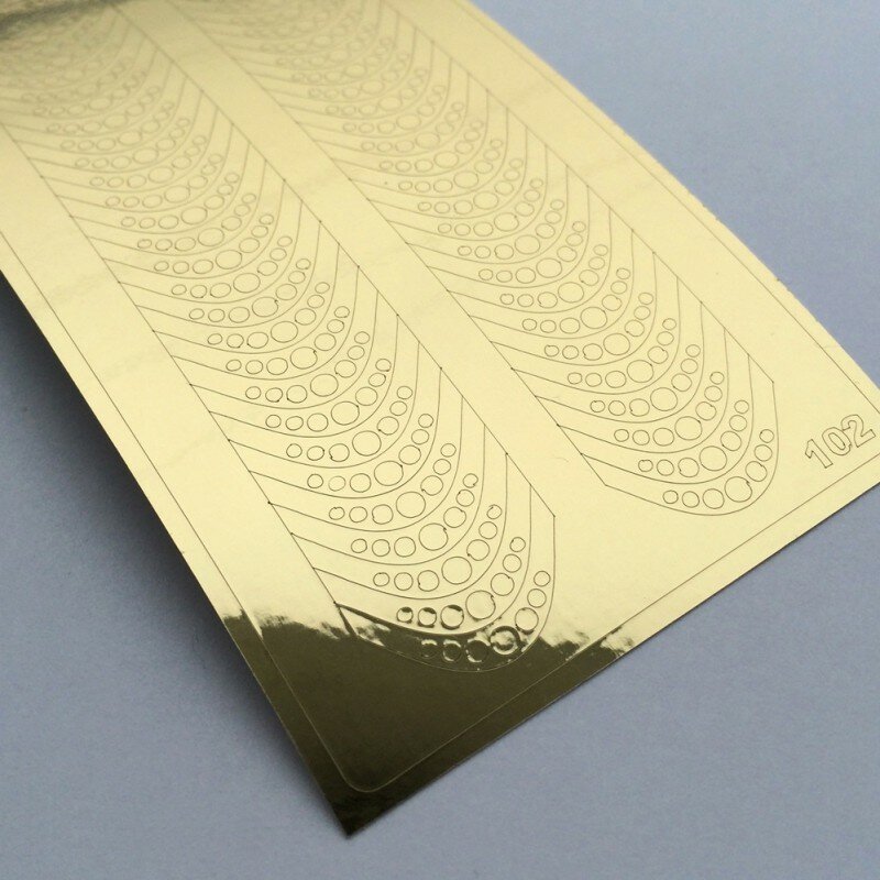 Металлизированные наклейки Metallic stickers №102 (золото)