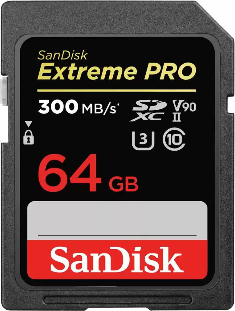 Карта Памяти SanDisk Extreme PRO 64GB SDXC SDSDXDK-064G-GN4IN