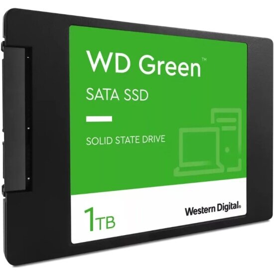 Накопитель Western Digital SSD WD 2.5" Green 1Tb SATA III 3D TLC WDS100T3G0A