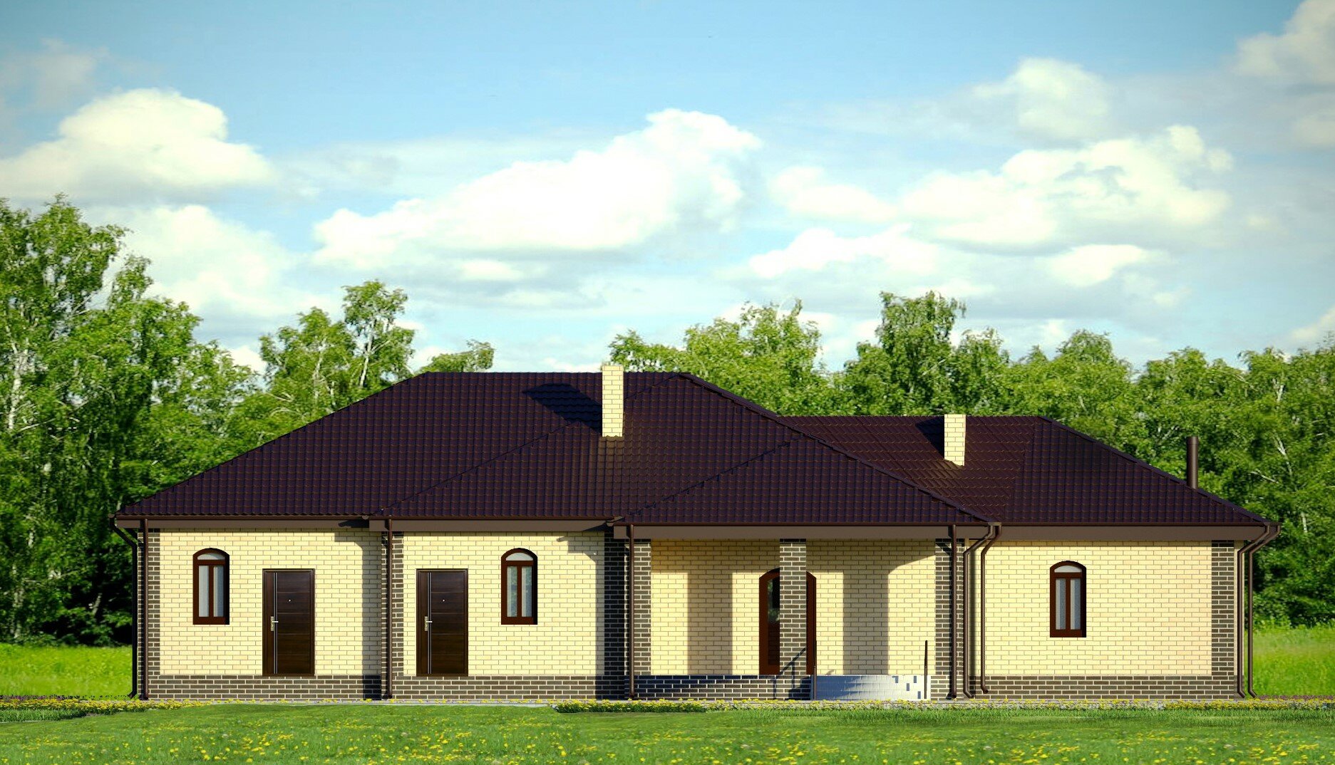 Проект жилого дома SD-proekt 11-0056 (213,02 м2, 21,44*17,8 м, керамический блок 380 мм, облицовочный кирпич) - фотография № 8