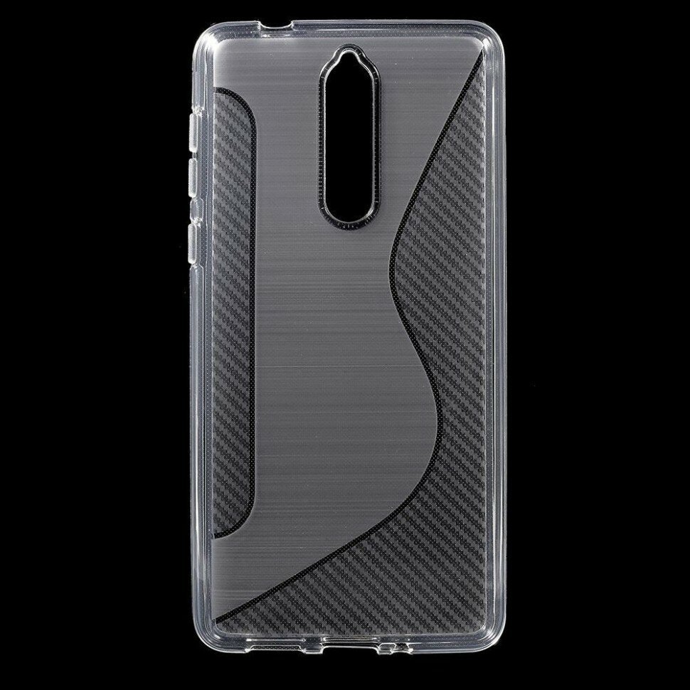 фото Нескользящий чехол для Nokia 8 (прозрачный)