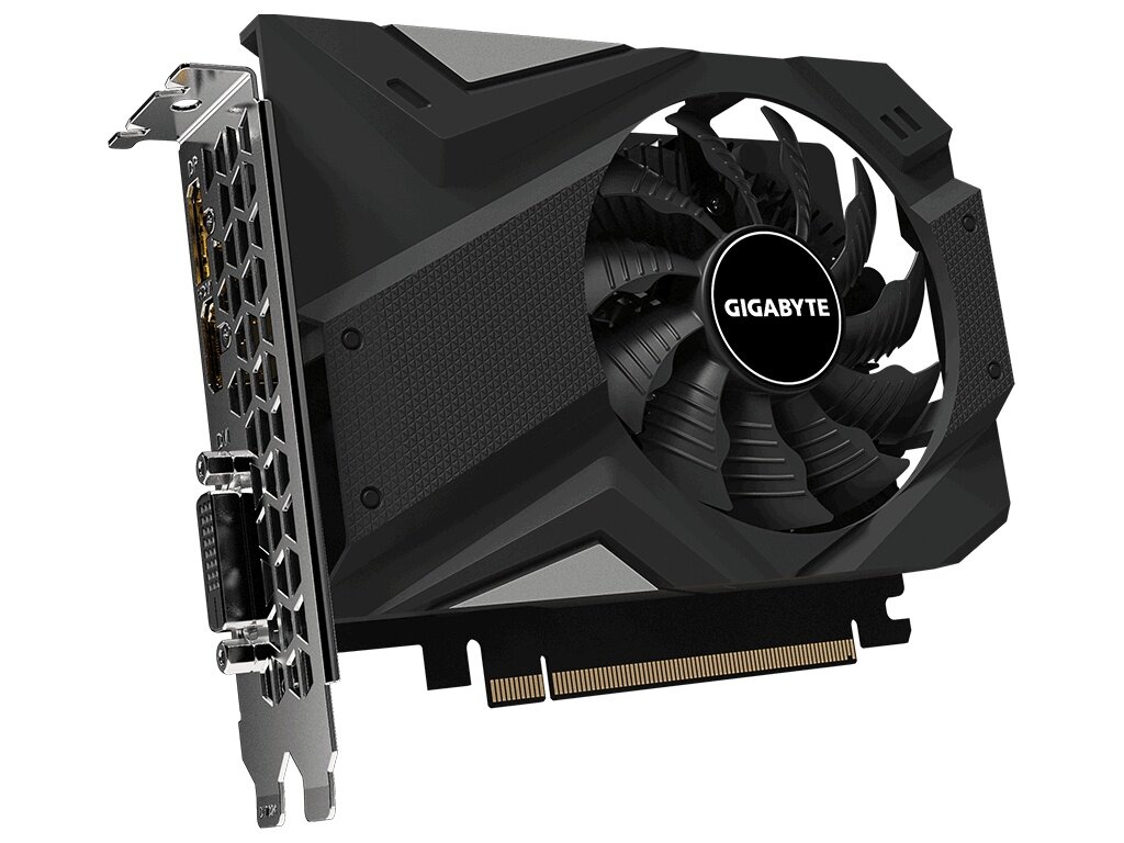 Видеокарта GigaByte GeForce GTX 1650 D6 4G 1590Mhz PCI-E 3.0 4096Mb 12000Mhz 128 bit DVI-D HDMI DP GV-N1656D6-4GD