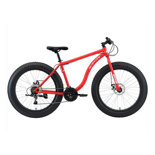 Велосипед BLACK ONE Monster 26 D (2021), горный (взрослый), рама 20", колеса 26", красный/белый, 20.9кг [hd00000393]