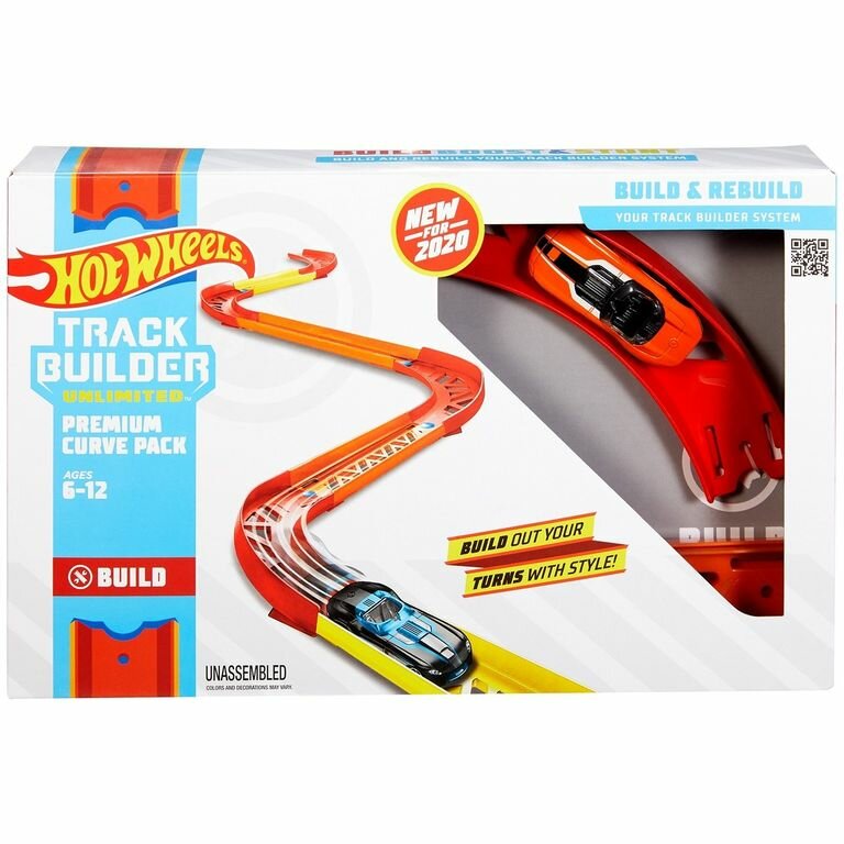 Hot Wheels Игровой набор Конструктор трасс Крутой поворот, GLC88