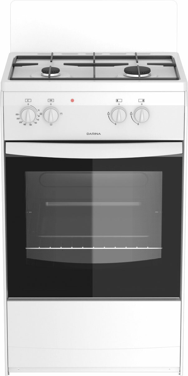 Комбинированная плита Darina S KM 521 300 W 50 см, 45 л, 2 конфорки, белый