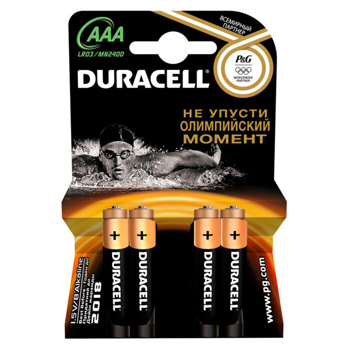 Батарейки Duracell LR03-4BL Basic AAA 4шт