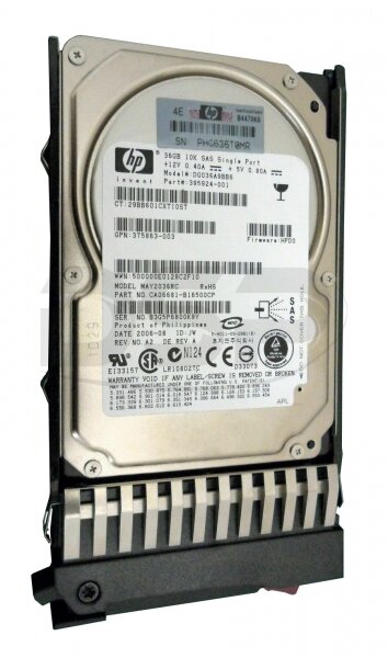 DG036A9BB6 HP Жесткий диск HP Hewlett-Packard 36-GB 10K 2.5 SP SAS HDD [DG036A9BB6]