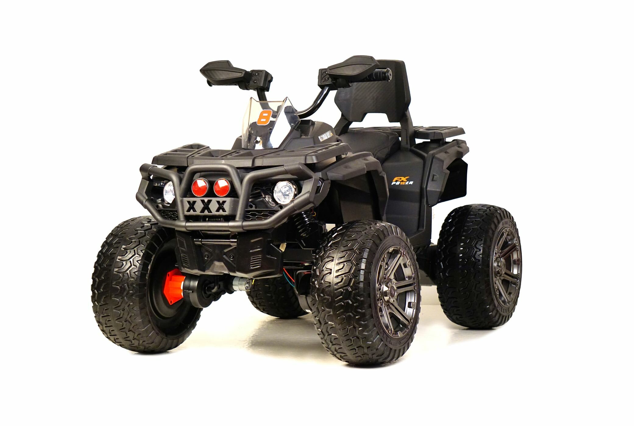 Детский электроквадроцикл K111KK 4WD черный (RiverToys)