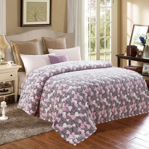 фото Бамбуковый плед Сердечки Eleganta