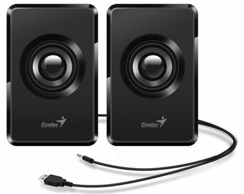 Компьютерная акустика 2.0 Genius SP-U125 31730042400 black, 2x1.5 Вт, USB, mini jack 3.5