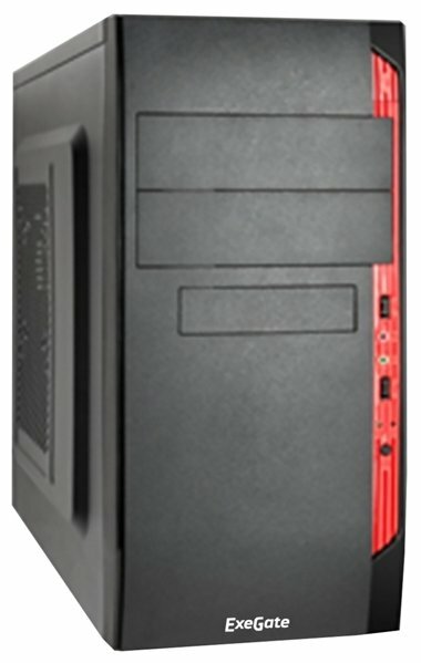 Компьютерный корпус ExeGate QA-410 600W Black