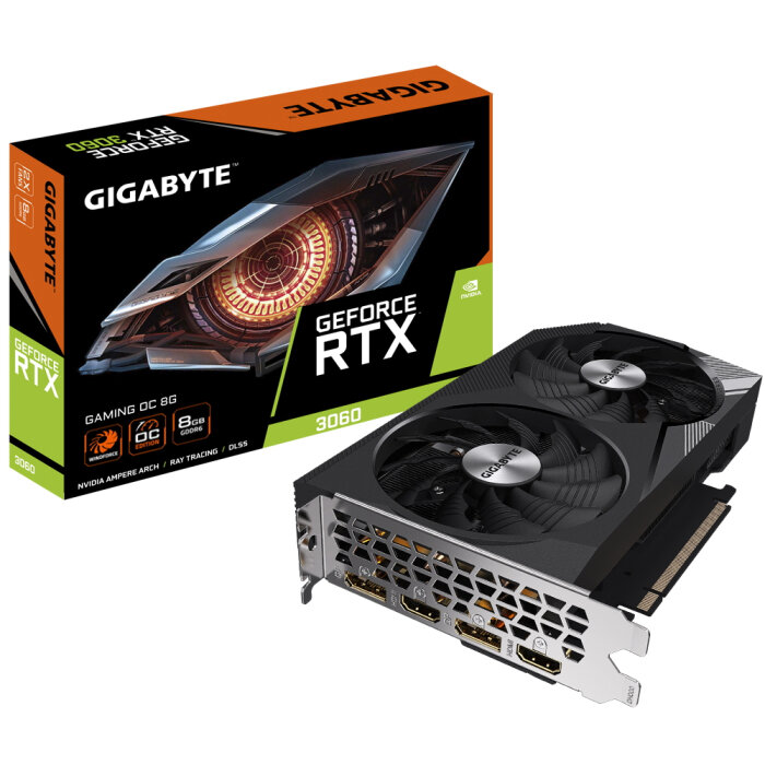 Видеокарта Gigabyte RTX3060 GAMING OC 8GB (GV-N3060GAMING OC-8GD) RTL