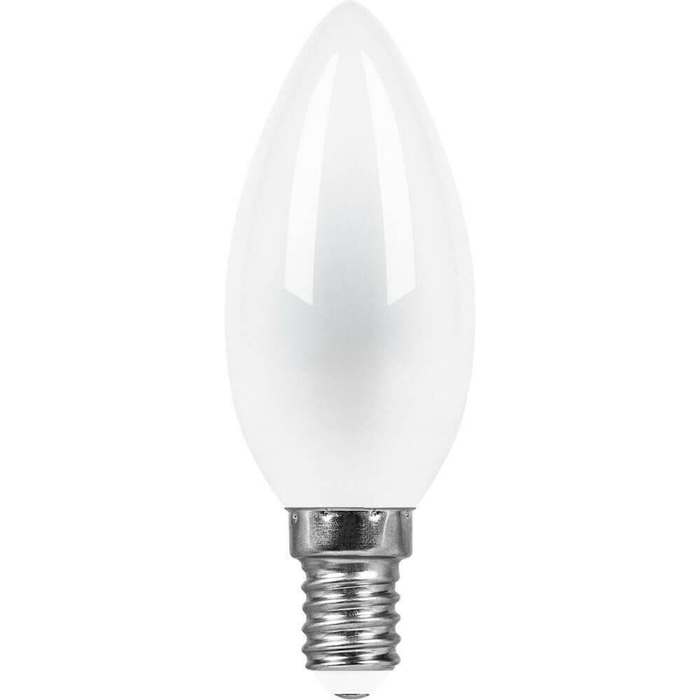 Feron (10 шт.) Лампа светодиодная Feron E14 9W 2700K Свеча Матовая LB-73 25955
