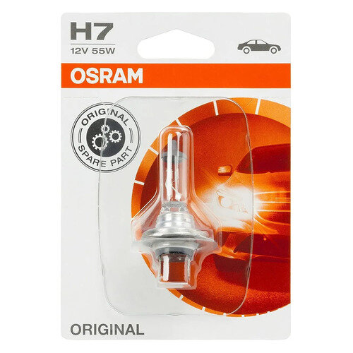 Лампа автомобильная галогенная Osram 64210-01B, H7, 12В, 55Вт, 3200К, 1шт