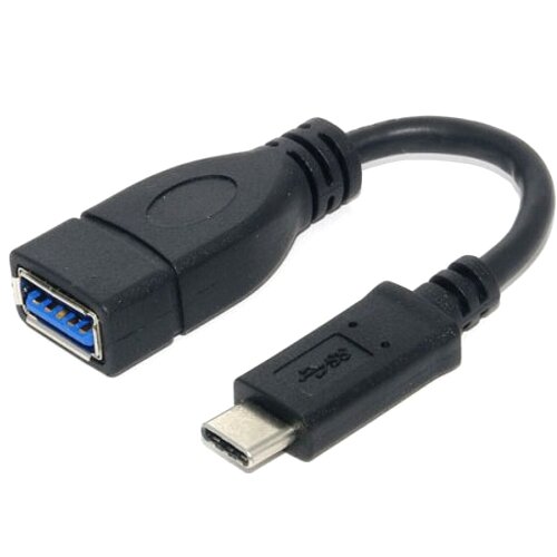 Адаптер Cablexpert A-OTG-CMAF3-01 USB3.0 Cm-Af с поддержкой OTG - 0.2 метра, чёрный
