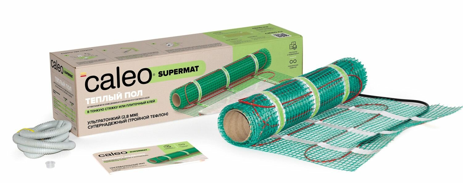 Нагревательный мат CALEO SUPERMAT 200 Вт/м2 12 м2