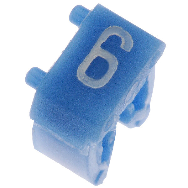 Маркер Legrand 38226 САВ3 символ "6" голубой 15-25мм2