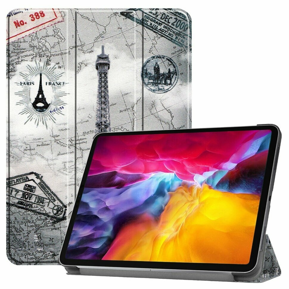 Чехол Smart Case для iPad Pro 11 (2th Gen, 3th Gen, 4th Gen) (Eiffel Tower)