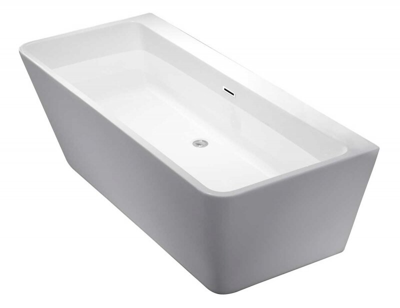 Ванна акриловая Vincea VBT-105 170х75 см пристенная, белый