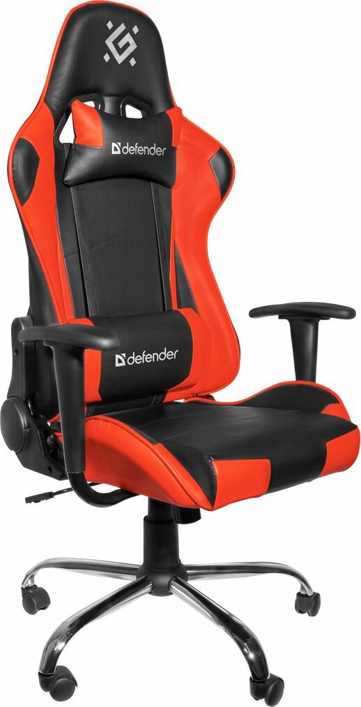 Кресло игровое Defender Azgard (64358) черный/красный