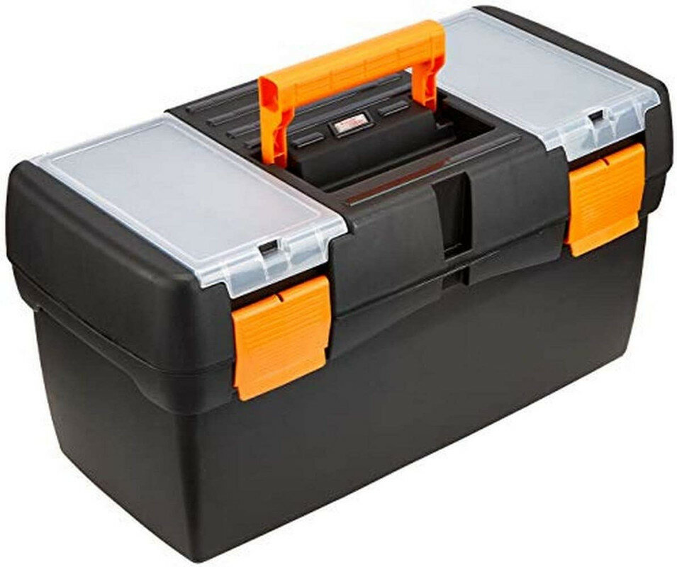 Ящик для инструмента 20", черный, с лотком, TAYG, Размеры : 500х258х255 мм.