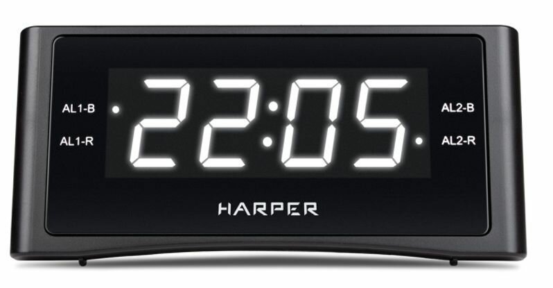 Радиобудильник HARPER HCLK-1007 1,2", черный
