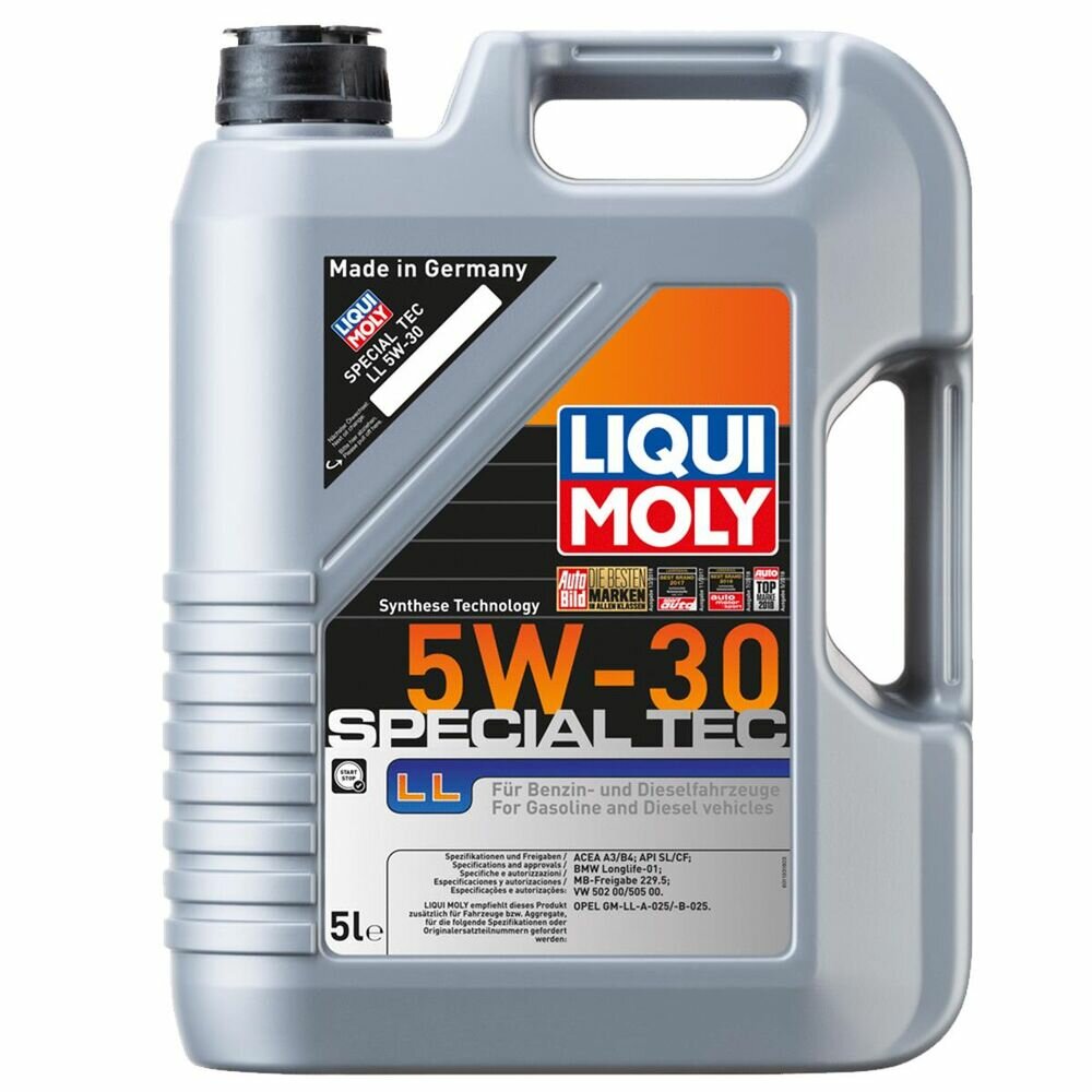 Масло моторное Liqui Moly Special Tec LL 5W-30 5л синт. API SL/CF