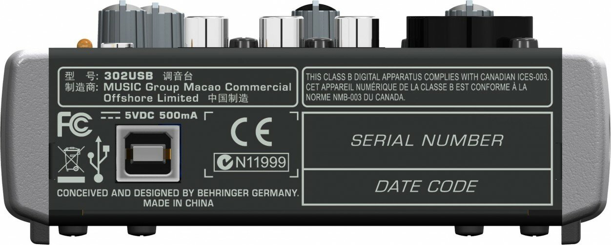 Микшерный пульт BEHRINGER 302USB