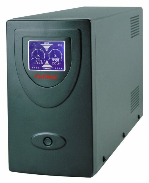 ИБП DKC Info LCD, 2000 ВА, IEC (2), Schuko (2), USB + RJ45 INFOLCD2000SI
