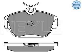 Колодки тормозные дисковые передние Volvo 740/960 II/960 84>98 MEYLE 0252016418