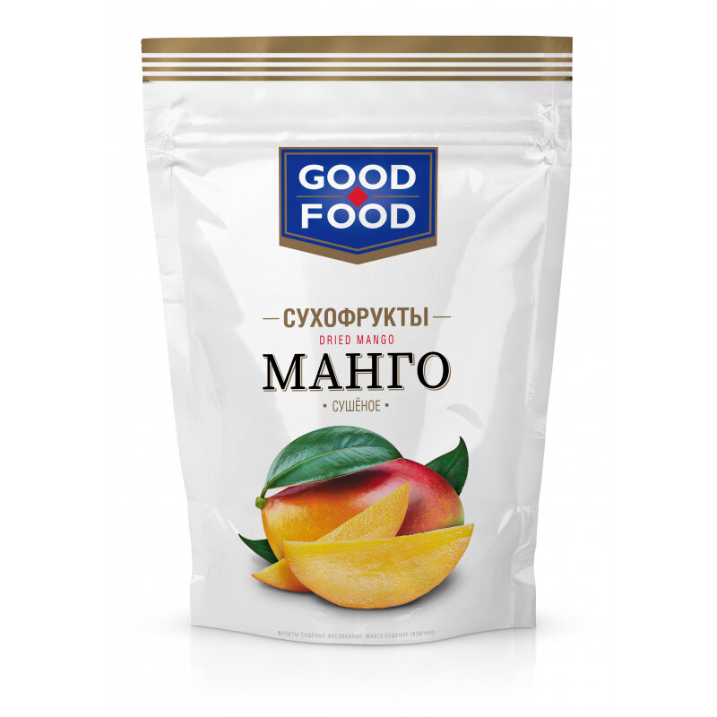 Манго GOOD-FOOD сушеное,язычки, 110г