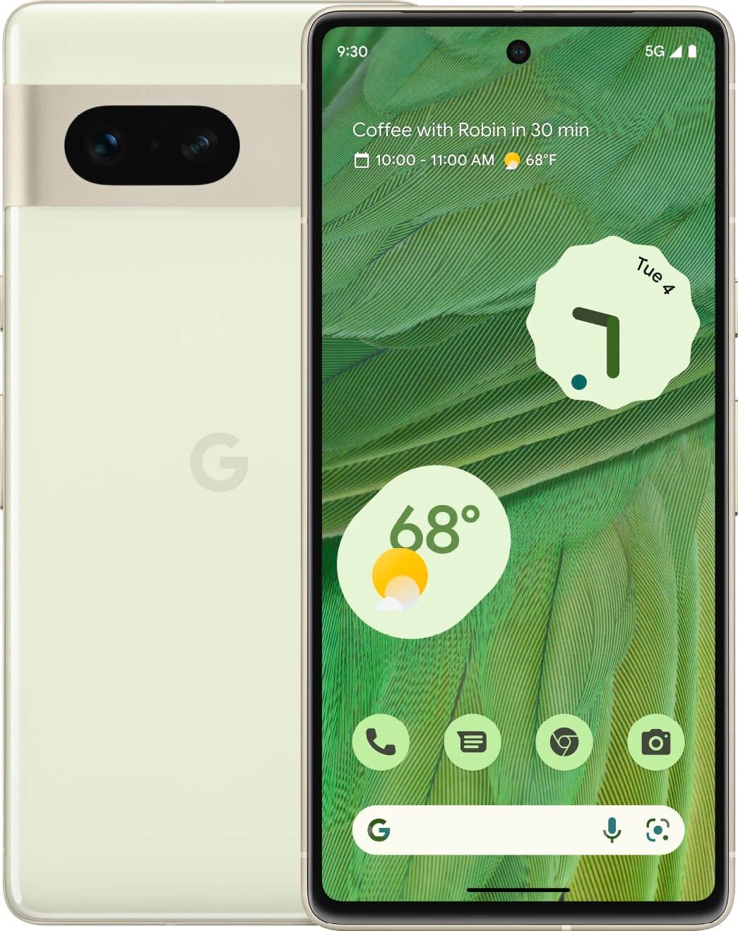 Смартфон Google Pixel 7 8/128GB Lemongrass, Зеленый (USA, Global)