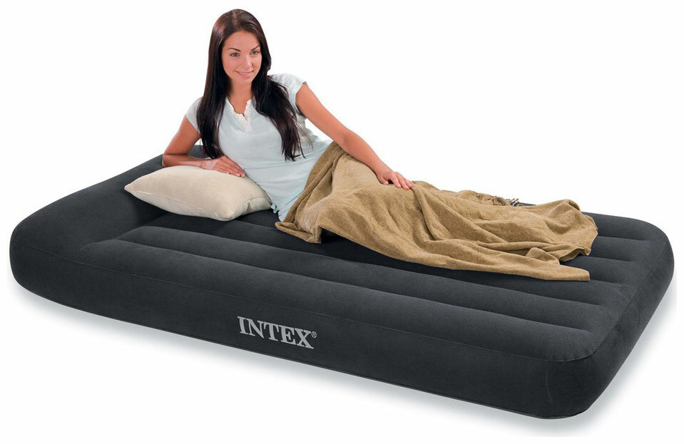 Матрас надувной Intex Pillow Rest Classic Bed Fiber-Tech 64141 - фотография № 6