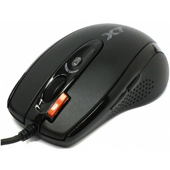 A-4Tech Мышь игровая A4Tech X-718BK , черный , оптическая, 3000dpi , USB, 6 кнопок, RTL