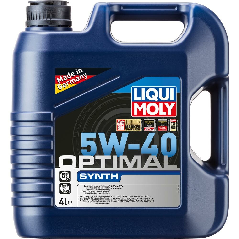 Масло моторное Liqui Moly Optimal Synth 5W-40 4л 3926