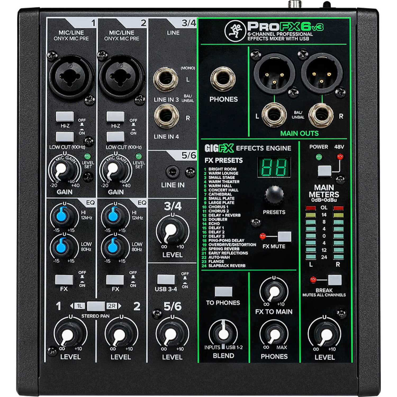 MACKIE Performer Bundle комплект для домашней музыкальной студии (ProFX6v3 EM-89D x2 MC-100 коммутация и держатели)