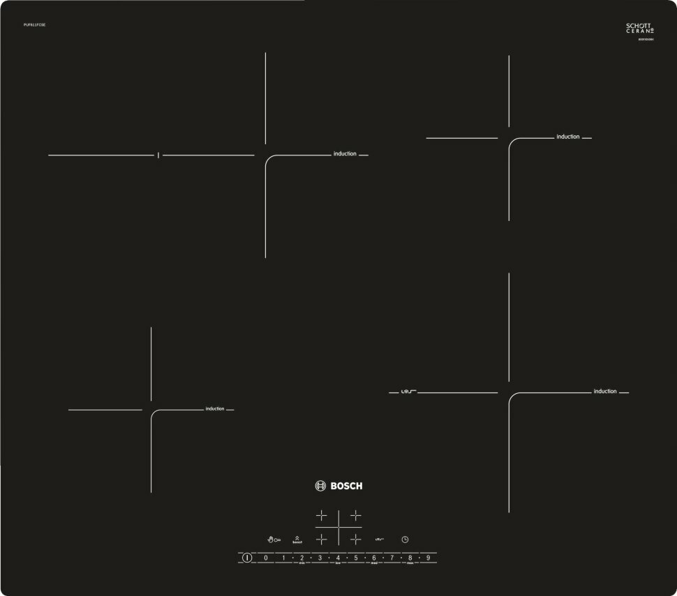 Индукционная варочная панель Bosch PUF611FC5E