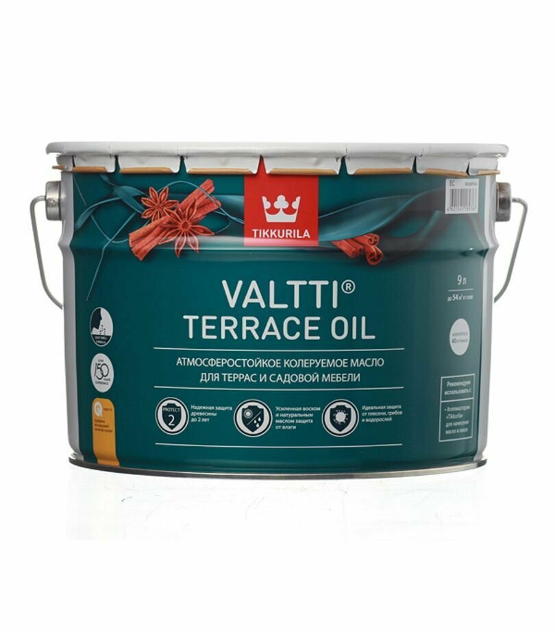 TIKKURILA VALTTI TERRACE OIL масло для терасс бесцветное (9л)