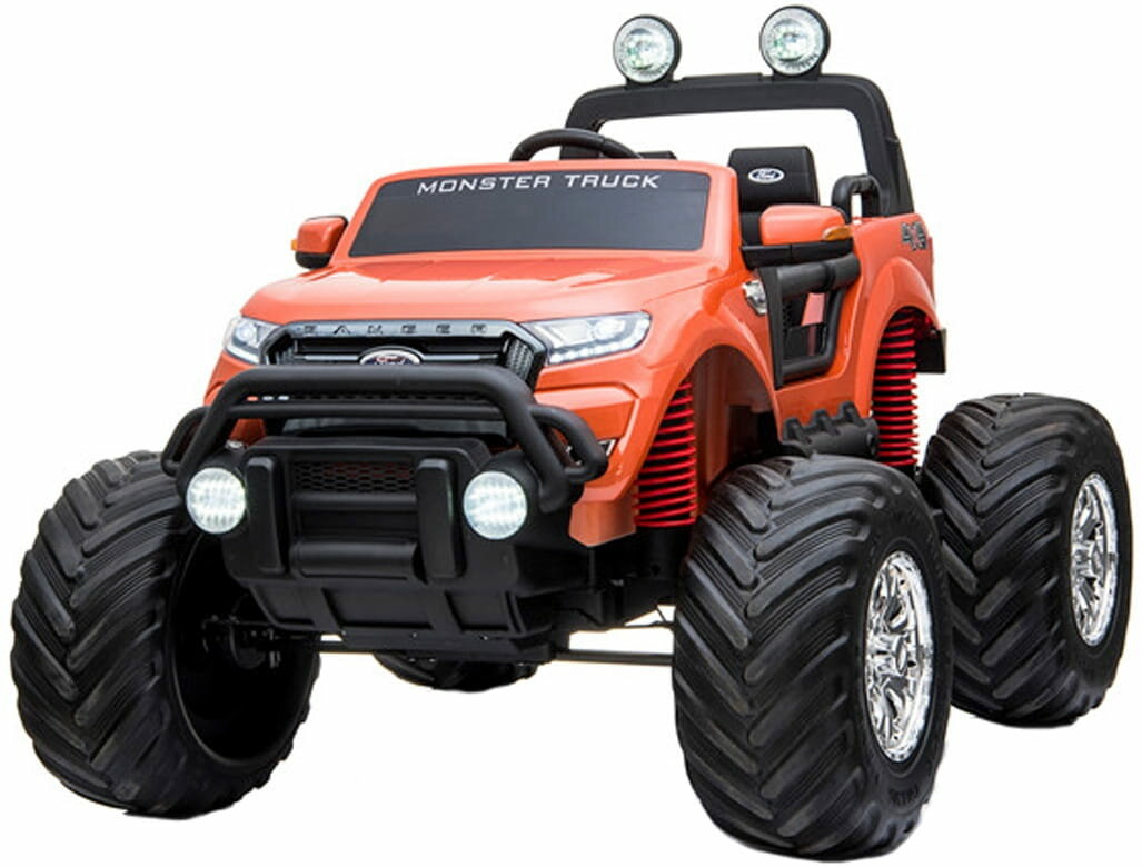 Электромобиль RiverToys DK-MT550-ORANGE-GLANEC Ford Ranger Monster Truck 4WD с дистанционным управлением - оранжевый глянец