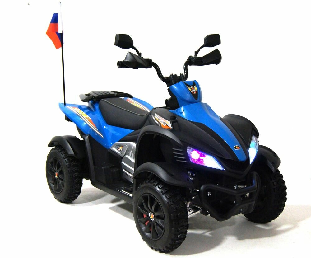 Детский электроквадроцикл Р333РР синий (RiverToys)
