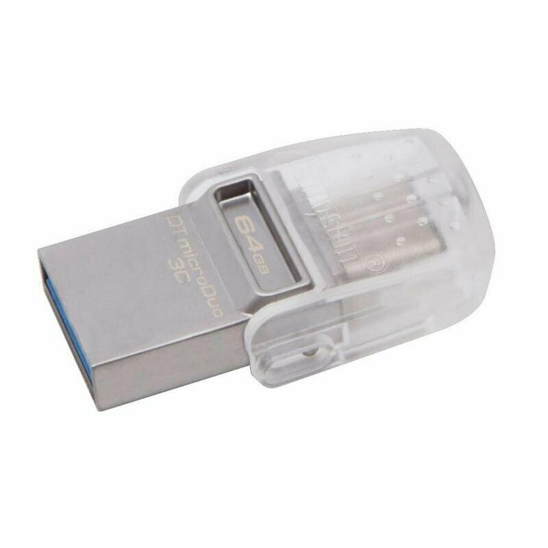 Флеш-память USB 3.1 USB Type-C 64 Гб Kingston DT microDuo 3C (DTDUO3C/64GB), 993426