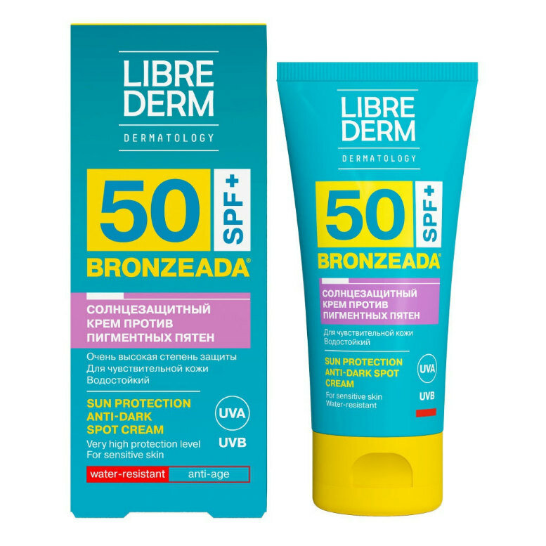 Librederm крем Bronzeada против пигментных пятен SPF 50