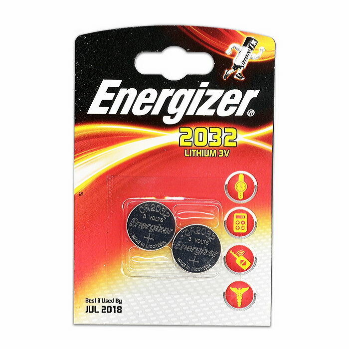 Батарейка CR2032 3В литиевая Energizer в блистере 2шт.