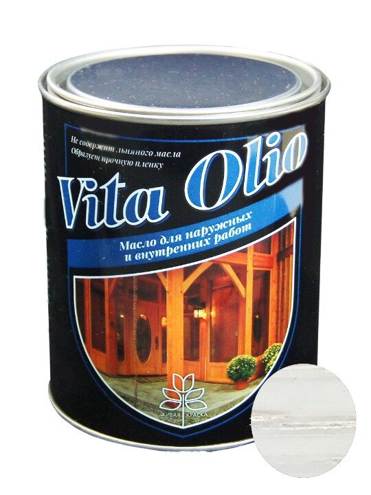 Масло для дерева Vita Olio "Дуб Беленый", для внешних работ, шелковисто-матовое, 10 л - фотография № 2